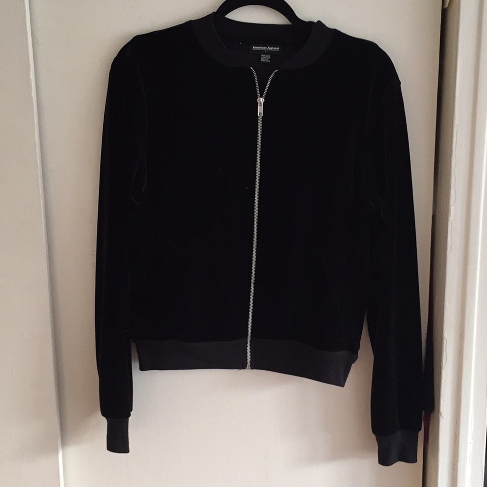 velvet zip up